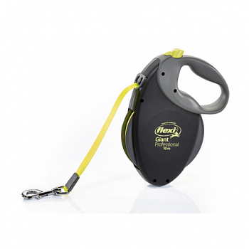 FLEXI Giant Professional Neon Рулетка L 10м до 50кг (ремень) черная