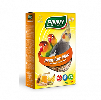 PINNY PM Корм для средних попугаев витаминизированный с фруктами бисквитом 800 гр 27.2169