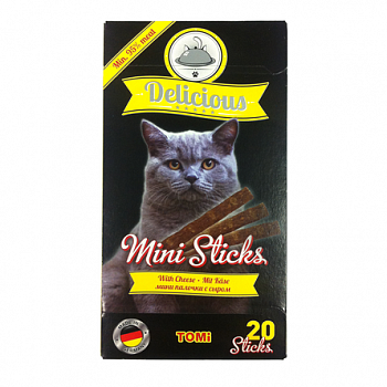 TOMI Delicious Mini Sticks Мини палочка д/кошек с Сыром 2 г - 1 шт