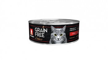 ЗООГУРМАН Grain Free Беззерновые консервы для кошек с Уткой 100 г