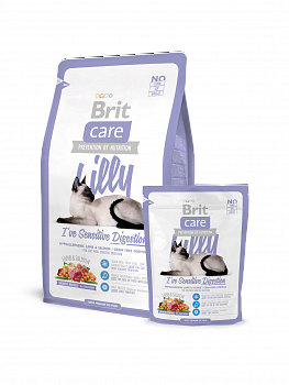 BRIT Care Cat Lilly Sensitive Digestion Беззерновой сухой корм д/кошек с чувствит пищеварен, 400 г