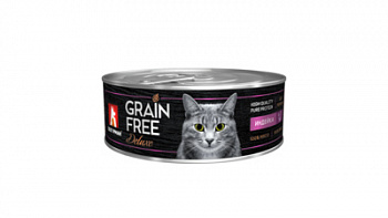 ЗООГУРМАН Grain Free Консервы для кошек с Индейкой 100 г
