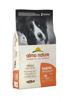 ALMO NATURE Holistic Medium Adult Сухой корм для собак средних пород с Лососем