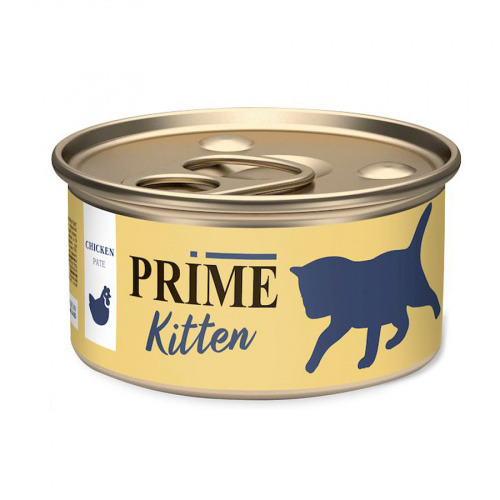 PRIME Консервы для котят Курица паштет 75 гр ж/б 137.2001