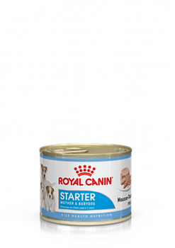 ROYAL CANIN Starter Mousse Mother & Bab Консервы д/щенков с рождения до 2 мес Паштет ж/б 195г