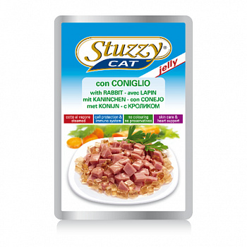 STUZZY CAT Пауч д/кошек с Кроликом в желе 100 г