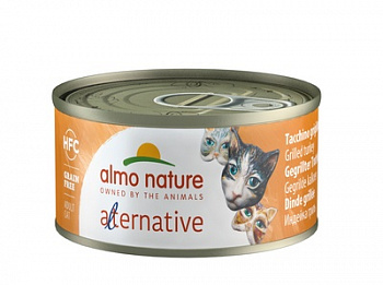 ALMO NATURE HFC Alternative Turkey Grilled Консервы для кошек c Индейкой гриль 70 г