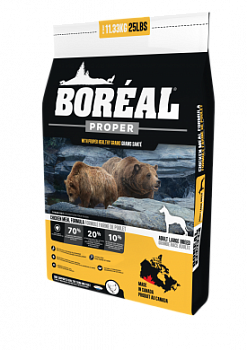 BOREAL Proper Низкозерновой сухой корм для собак крупных пород с Курицей 11,33 кг