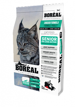BOREAL Functional Беззерновой сухой корм для пожилых и малоактивных кошек c Курицей 2,26 кг