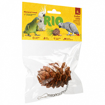 RIO Кедровая шишка Лакомство-игрушка для крупных и средних попугаев