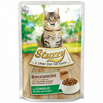 STUZZY BOCCONCINI Пауч для кошек Кролик в желе 85 г