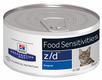 HILL'S Prescription Diet z/d Food Sensitivities Консервы д/кошек Диета (При пищевой аллергии)