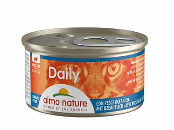 ALMO NATURE Mousse Oceanic Fish Консервы для кошек нежный мусс с Меню с Океанической Рыбой 85 г