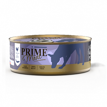 PRIME MEAT Консервы для собак Курица с тунцом филе в желе ж/б 325г 137.4177