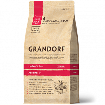 GRANDORF CAT INDOOR корм для кошек Ягненок Индейка