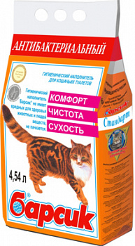 БАРСИК впитывающий  наполнитель 4,54л
