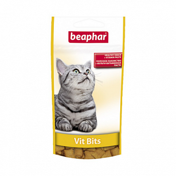 BEAPHAR Vit Bits Подушечки с мультивитаминной пастой для кошек