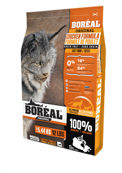 BOREAL Original Беззерновой сухой корм для кошек с Курицей