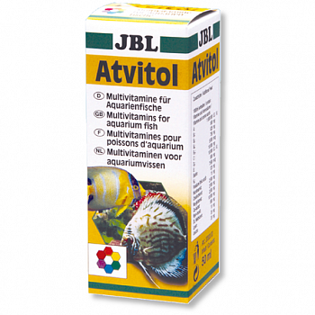 JBL Atvitol Мультивитамины в каплях для аквариумных рыб 50 мл
