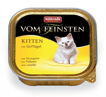 ANIMONDA Vom Feinsten Kitten Консервы д/котят с мясом Домашней птицы 100 г