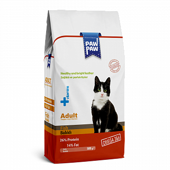 Pawpaw Корм для кошек Adult Cat Food Рыба