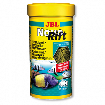 JBL NovoRift Основной корм в форме палочек для растительноядных цихлид 250 мл (133 г)