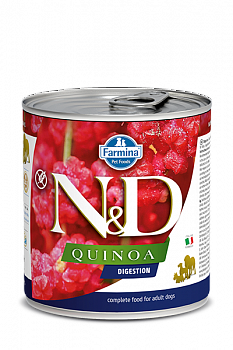 FARMINA N&D DOG Quinoa Digestion Консервы д/собак  Чувствительное пищеварение Ягненок 285 г