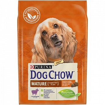 DOG CHOW Mature Сухой корм для собак старше 5 лет с Ягненком