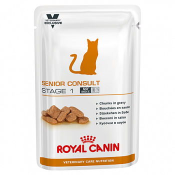 ROYAL CANIN Senior Consult Stage-1 Пауч д/стерилиз кошек 7+ Диета (без признаков старения) 100г