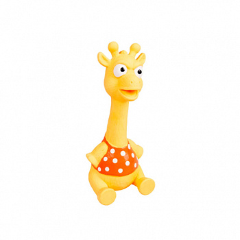 KARLIE-FLAMINGO Игрушка д/собак Сидящий Жираф, латекс, 19 см