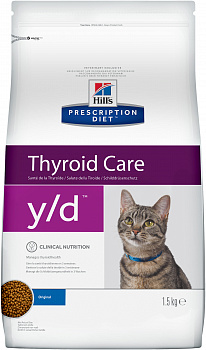 HILL'S Prescription Diet y/d Thyroid Care Сухой корм д/кошек Диета (при заболеван щитовидной железы)
