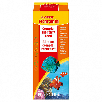 SERA FISHTAMIN Мультивитамины для рыб 15 мл