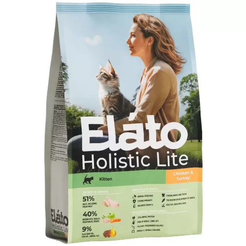 ELATO Holistic Lite Корм для котят Курица Индейка