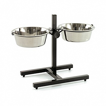 FLAMINGO Стойка с мисками 2*1.6 л