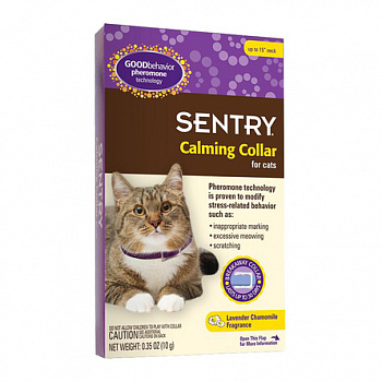 SERGEANT'S Sentry Calming Collar Ошейник успокаиваюший с феромонами для кошек 38 см