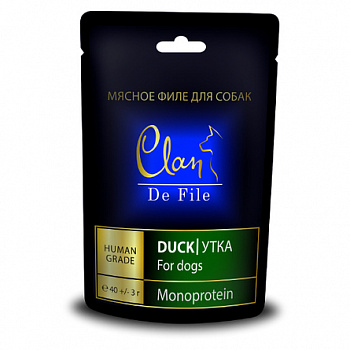 CLAN De File Лакомство д/собак с Уткой 40 г