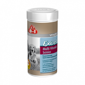 8in1 Excel Multi Vitamin Senior Мультивитамины для пожилых собак 70 таб.