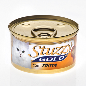STUZZY GOLD Консервы д/кошек Мусс с Форелью 85 г