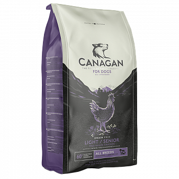 CANAGAN Light/Senior Беззерновой сухой корм д/пожилых собак Облегченный. Цыпленок 2 кг