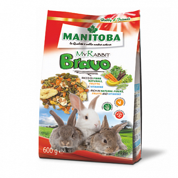 MANITOBA My Rabbit Bravo корм для Карликовых Кроликов 600 г
