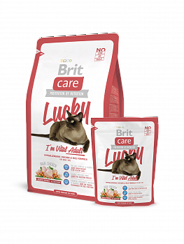 BRIT Care Cat Lucky Vital Adult Сухой корм д/кошек, 400 г