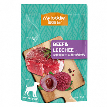 MYFOODIE DOG Пауч для собак Говядина личи 95 гр 104.2.0121