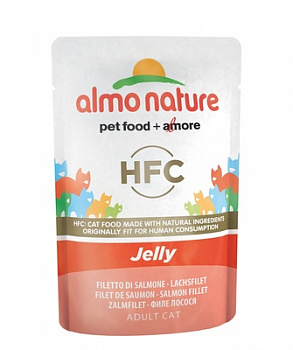 ALMO NATURE Classic Nature Jelly Salmon Пауч для кошек Лосось в желе 55 г