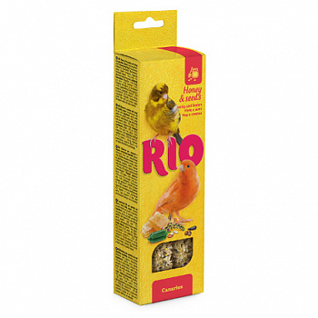 RIO Палочки для канареек с медом и полезыми семенами 80 г