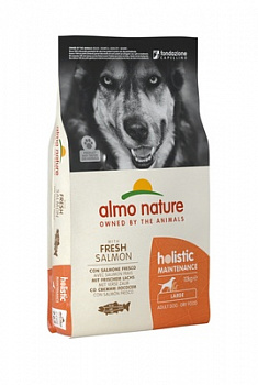 ALMO NATURE Holistic Large Adult Сухой корм для собак крупных пород с Лососем 12 кг