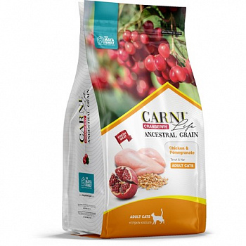 CARNI LIFE Корм для кошек Adult Курица гранат клюква