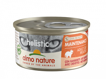 ALMO NATURE Holistic Maintenance with Shrimps Консервы для кошек с Креветками 85 г