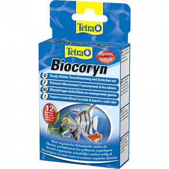 TETRA Biocoryn Препарат для очистки аквариума от биозагрязнений 12 капсул