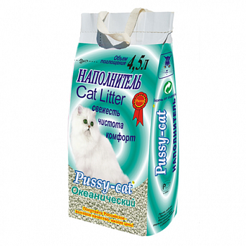 PUSSY-CAT Наполнитель Впитывающий Океанический