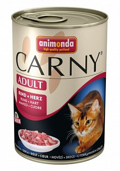 ANIMONDA Carny Adult Консервы д/кошек с Говядиной и Сердцем 400 г